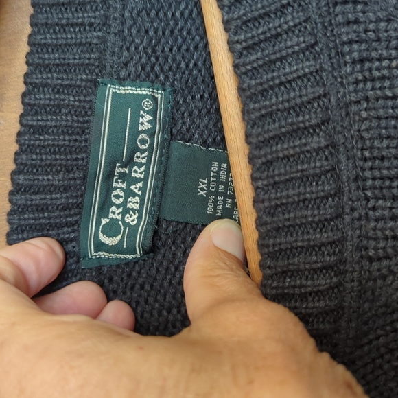 Croft & Barrow Men's XXL Knit Crewneck Long Sleeve Sweater - Picture 2 of 6
